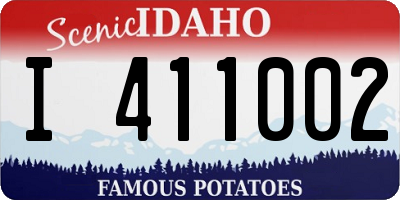ID license plate I411002