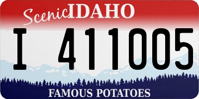 ID license plate I411005