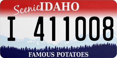 ID license plate I411008