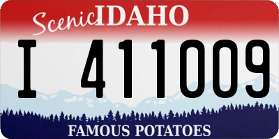 ID license plate I411009