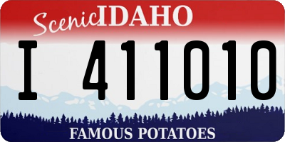 ID license plate I411010