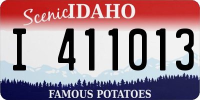 ID license plate I411013