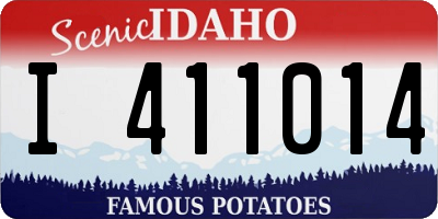 ID license plate I411014