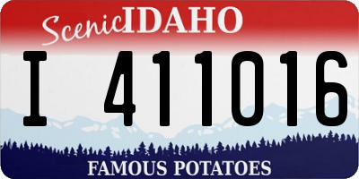 ID license plate I411016