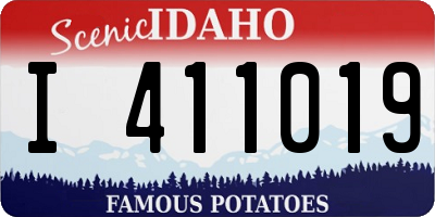 ID license plate I411019