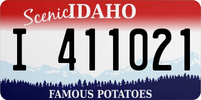 ID license plate I411021
