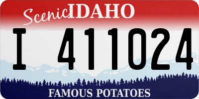 ID license plate I411024