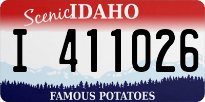 ID license plate I411026