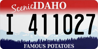 ID license plate I411027