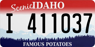 ID license plate I411037