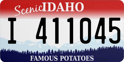 ID license plate I411045