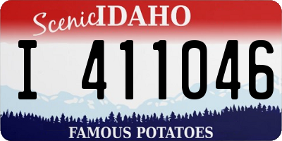 ID license plate I411046
