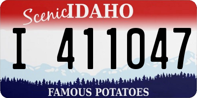 ID license plate I411047