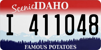 ID license plate I411048