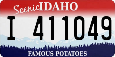 ID license plate I411049