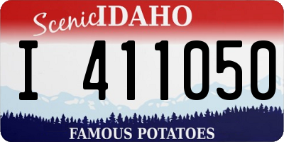 ID license plate I411050