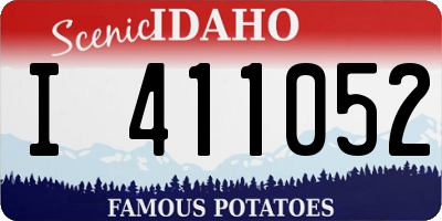 ID license plate I411052