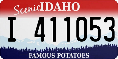 ID license plate I411053