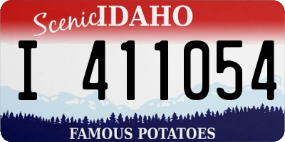 ID license plate I411054