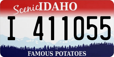 ID license plate I411055