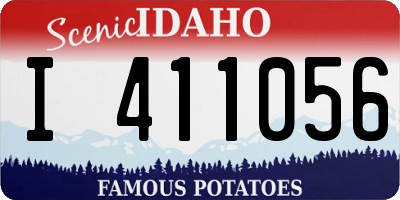ID license plate I411056