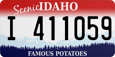 ID license plate I411059