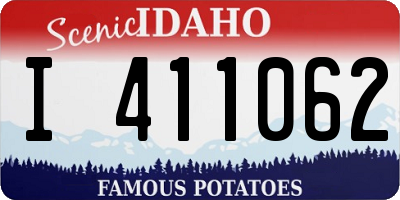 ID license plate I411062