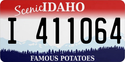 ID license plate I411064