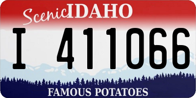 ID license plate I411066
