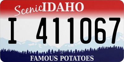 ID license plate I411067