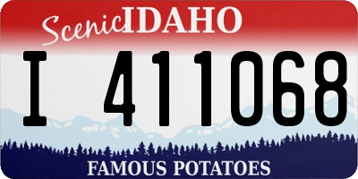 ID license plate I411068