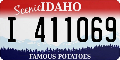 ID license plate I411069