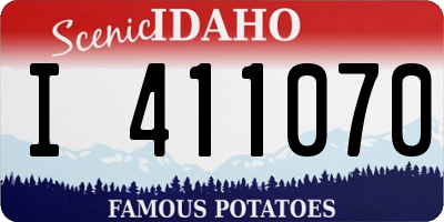 ID license plate I411070
