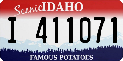 ID license plate I411071