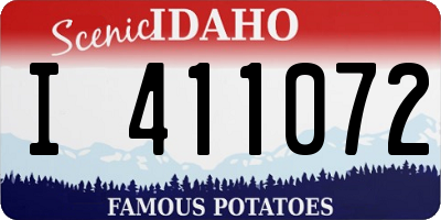 ID license plate I411072