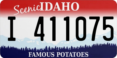 ID license plate I411075