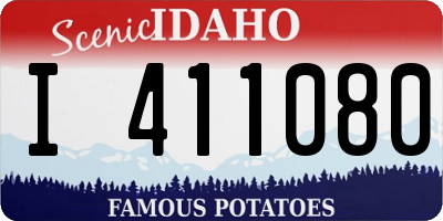ID license plate I411080