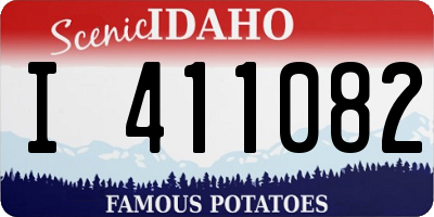 ID license plate I411082