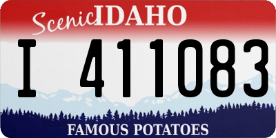 ID license plate I411083