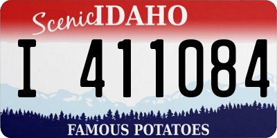 ID license plate I411084