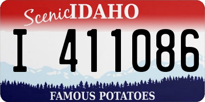ID license plate I411086