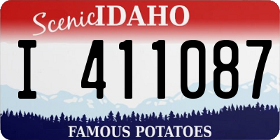 ID license plate I411087