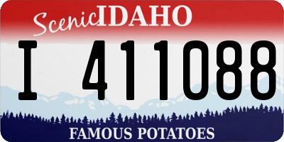 ID license plate I411088