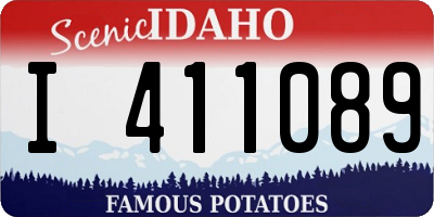 ID license plate I411089