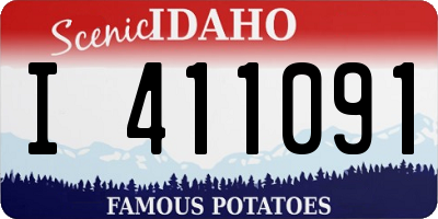 ID license plate I411091