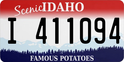 ID license plate I411094