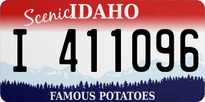 ID license plate I411096