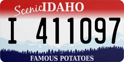 ID license plate I411097