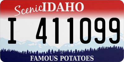ID license plate I411099