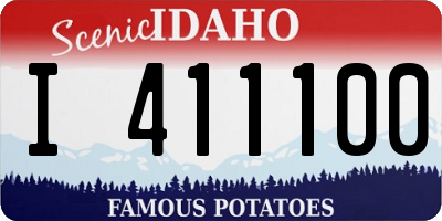 ID license plate I411100